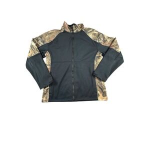Yukon Gear Mens Mossy Oak Break-Up Infinity Camo Softshell Jacket Black Medium